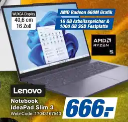 expert Techno Land Lenovo Notebook IdeaPad Slim 3 Angebot