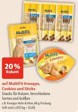 Fressnapf auf MultiFit Knuspys, Cookies und Sticks Angebot