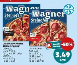 PENNY ORIGINAL WAGNER Steinofenpizza Angebot