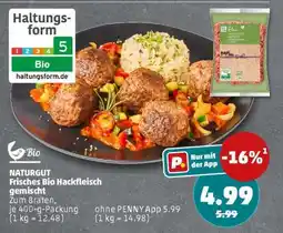 PENNY NATURGUT Frisches Bio Hackfleisch gemischt Angebot