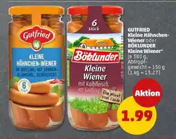 PENNY GUTFREID Kleine Hähnchen-Wiener oder BÖKLUNDER Kleine Wiener Angebot