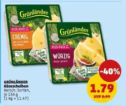 PENNY Grünländer Käsescheiben Angebot