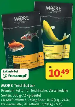 Fressnapf MORE Teichfutter Angebot