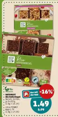 PENNY NATURGUT Bio Haferriegel Angebot