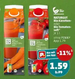 PENNY NATURGUT Bio Karotten- oder Bio Tomatensaft Angebot