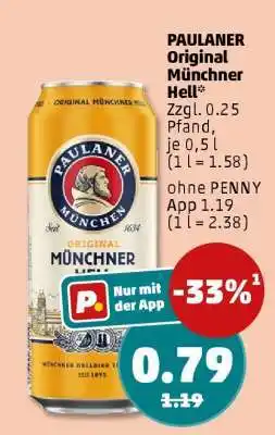 PENNY Paulaner Original Münchner Hell Angebot