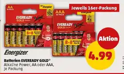 PENNY Batterien EVEREADY GOLD Angebot