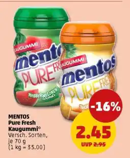 PENNY MENTOS Pure Fresh Kaugummi Angebot