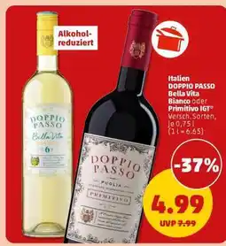 PENNY DOPPIO PASSO Bella Vita Bianco oder Primitivo IGT Angebot