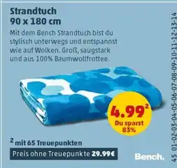 PENNY Strandtuch 90 x 180 cm Angebot