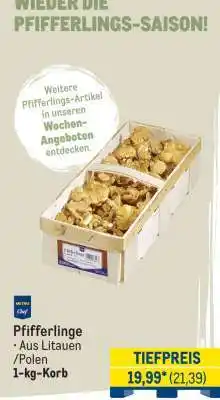 METRO Pfifferlinge Angebot