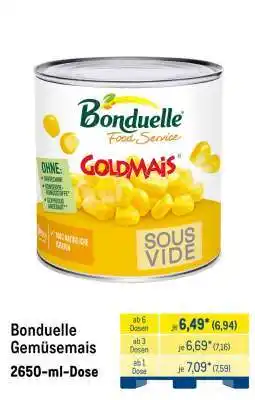 METRO Bonduelle Gemüsemais Angebot