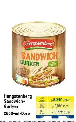 METRO Hengstenberg Sandwich-Gurken Angebot