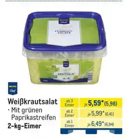 METRO Weißkrautsalat Angebot