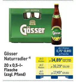 METRO Gösser Naturradler Angebot