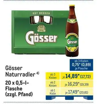 METRO Gösser Naturradler Angebot
