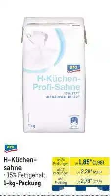 METRO aro H-Küchensahne Angebot