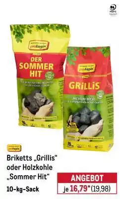 METRO Briketts „Grillis“ oder Holzkohle „Sommer Hit“ Angebot