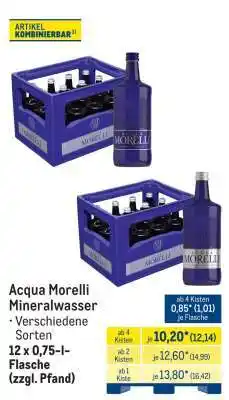 METRO Acqua Morelli Mineralwasser Angebot