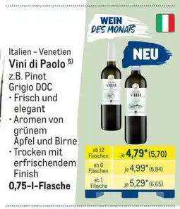 METRO Vini di Paolo Angebot