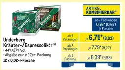 METRO Underberg Angebot