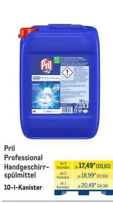 METRO Pril Professional Handgeschirrspülmittel Angebot