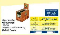 METRO JÄGERMEISTER Kräuterlikör Angebot