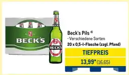 METRO Beck's Pils Angebot
