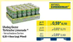 METRO Uludag Gazoz Türkische Limonade Angebot