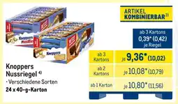 METRO Knoppers Nussriegel Angebot