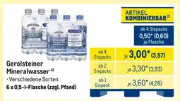 METRO Gerolsteiner Mineralwasser Angebot
