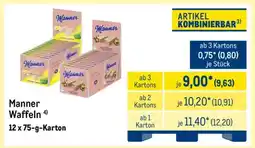 METRO Manner Waffeln Angebot