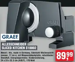 Handelshof GRAEF Allesschneider Sliced Kitchen S10002 Angebot