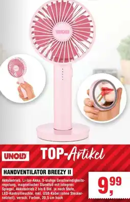 Handelshof Unold Handventilator Breezy II Angebot