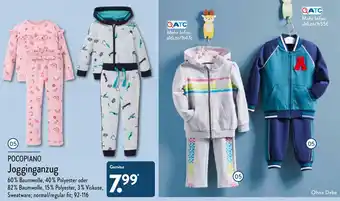 Aldi Nord Pocopiano Jogginganzug Angebot