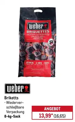 METRO weber Briketts Angebot