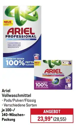 METRO Ariel Vollwaschmittel Angebot