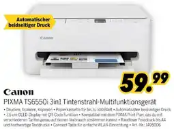 MEDIMAX Canon PIXMA TS6550i 3in1 Tintenstrahl-Multifunktionsgerät Angebot