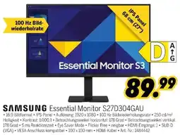 MEDIMAX SAMSUNG Essential Monitor S27D304GAU Angebot