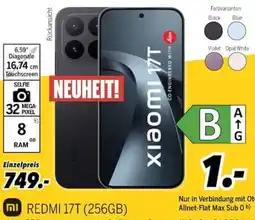 MEDIMAX REDMI 17T (256GB) Angebot