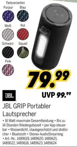MEDIMAX JBL GRIP Portabler Lautsprecher Angebot