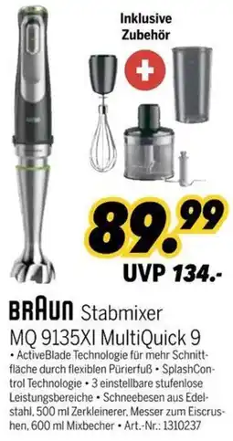MEDIMAX BRAUN Stabmixer MQ 9135XI MultiQuick 9 Angebot