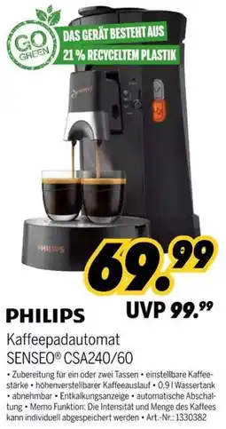 MEDIMAX PHILIPS Kaffeepadautomat SENSEO CSA240/60 Angebot