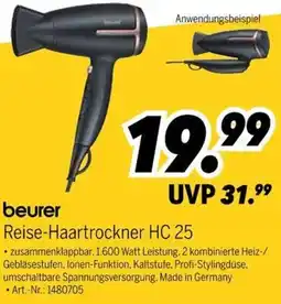 MEDIMAX beurer Reise-Haartrockner HC 25 Angebot