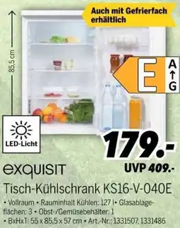 MEDIMAX Exquisit Tisch-Kühlschrank KS16-V-040E Angebot