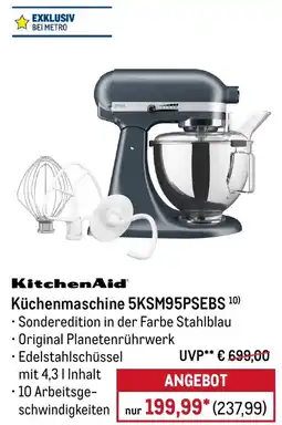 METRO KitchenAid Küchenmaschine 5KSM95PSEBS Angebot