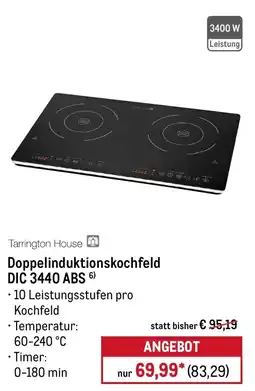 METRO Tarrington House Doppelinduktionskochfeld DIC 3440 ABS Angebot