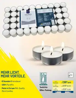 METRO METRO PROFESSIONAL Teelichte Angebot