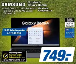 expert Techno Land SAMSUNG Notebook Galaxy Book4 Angebot