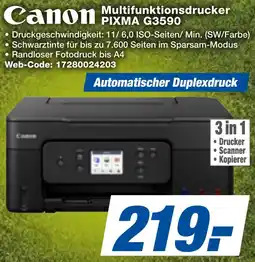 expert Techno Land Canon Multifunktionsdrucker PIXMA G3590 Angebot